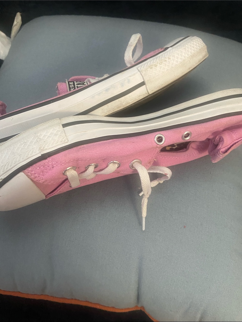 Converse Pink Low-Top Sneakers size 8 - Picture 4 of 5